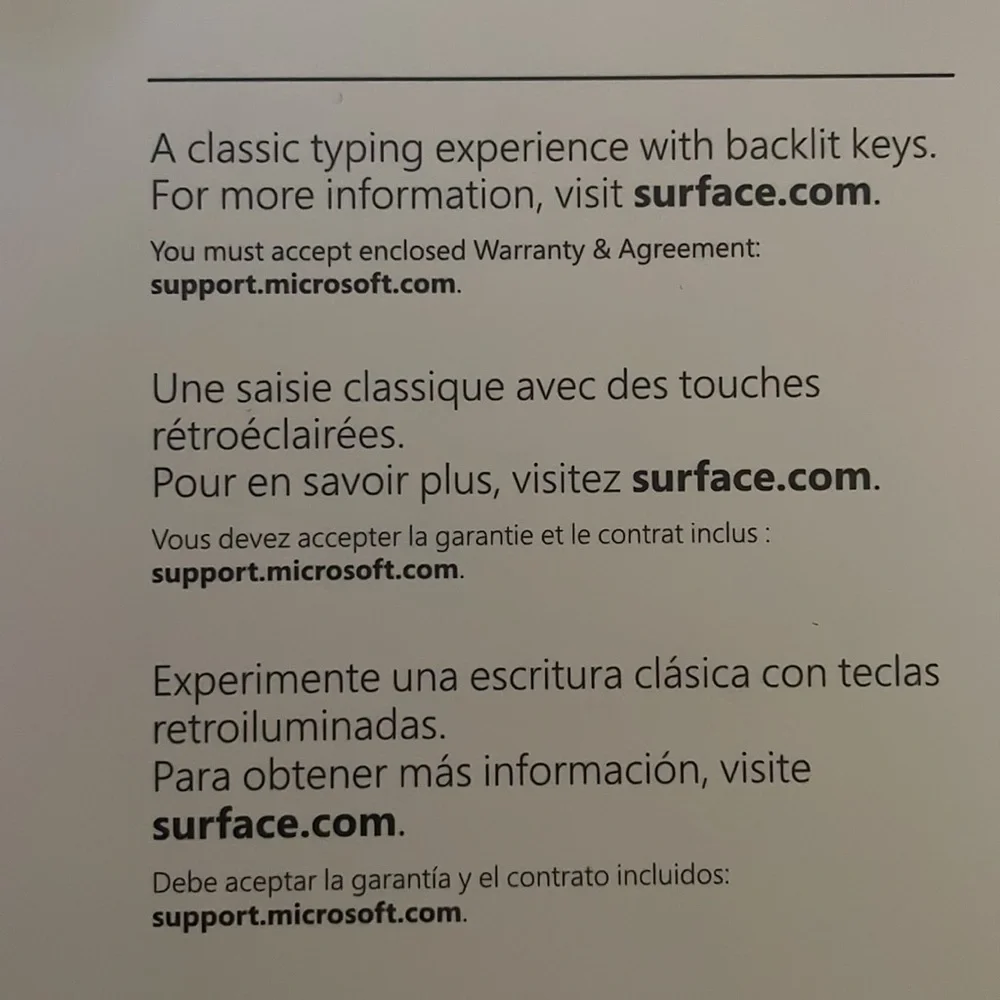 Microsoft Surface Go type cover